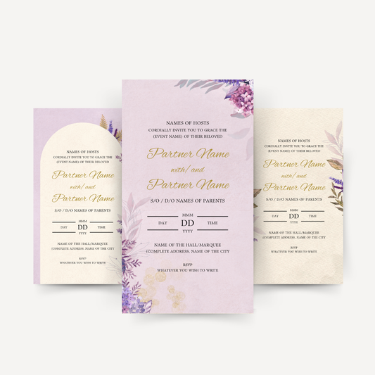 E-invite - Porcelain Terraces (Lavender)