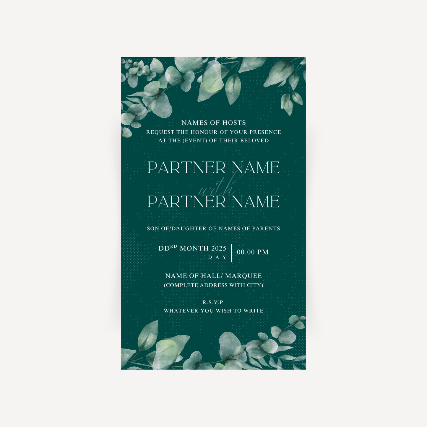 E-invite - Olive