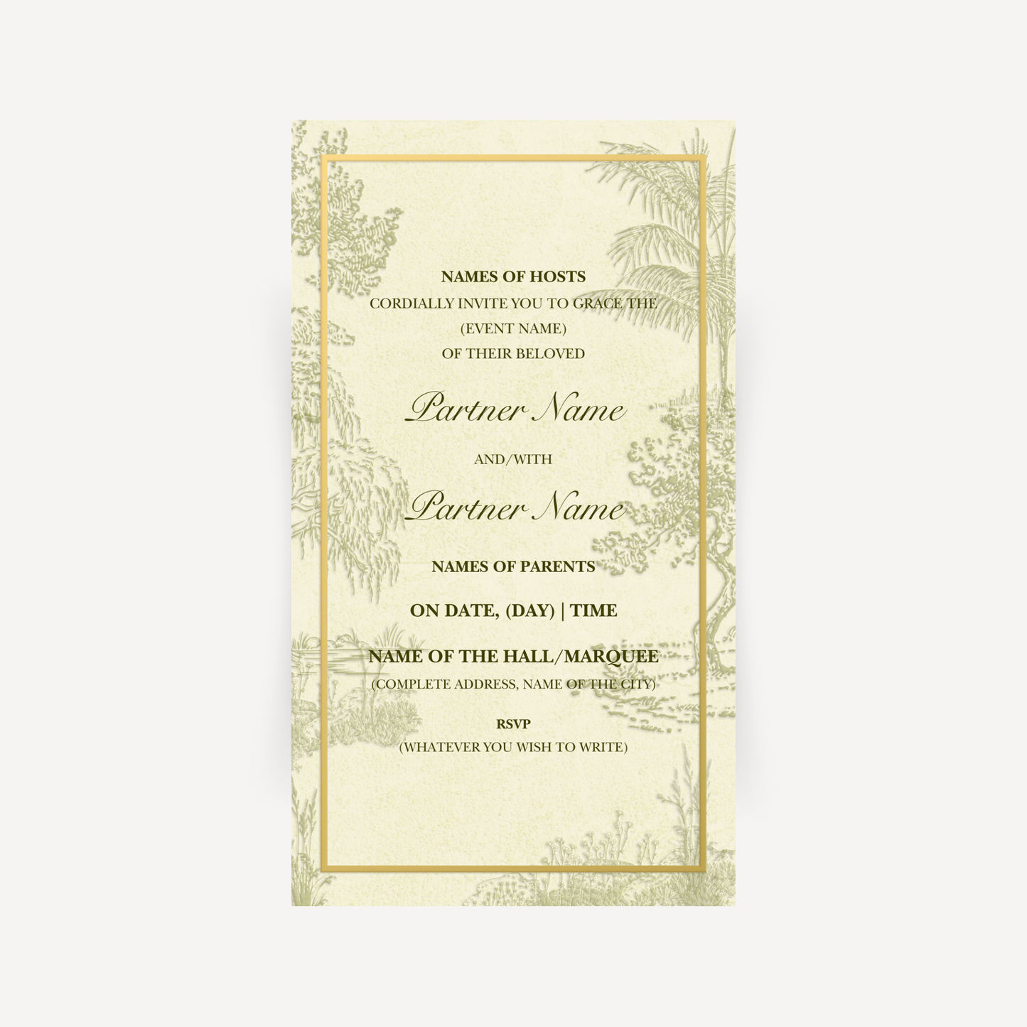 E-invite - Woodland Grace