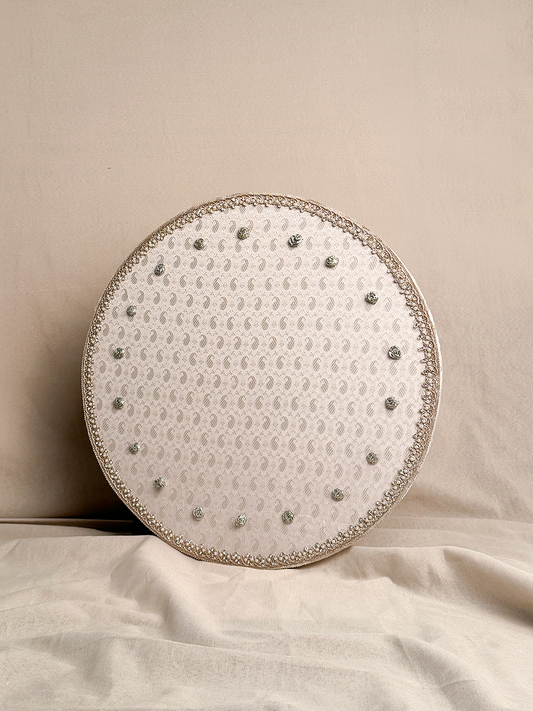 18" Mehndi Thaal (White)