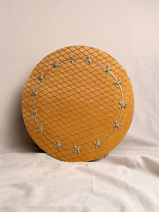 18" Mehndi Thaal (Yellow)