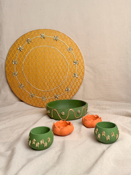 18" Mehndi Thaal Bundle 3