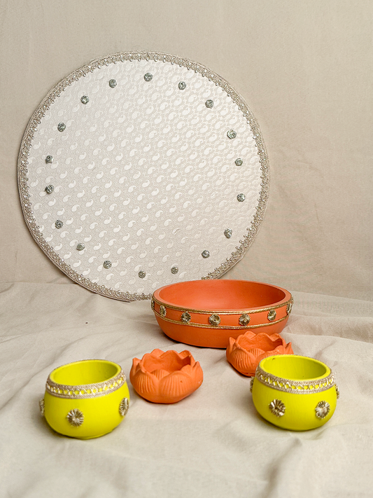 18" Mehndi Thaal Bundle 1