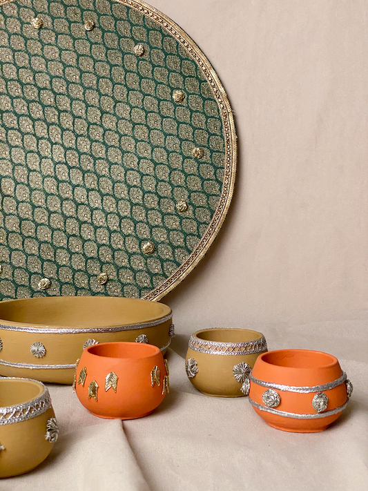 18" Mehndi Thaal Bundle 4