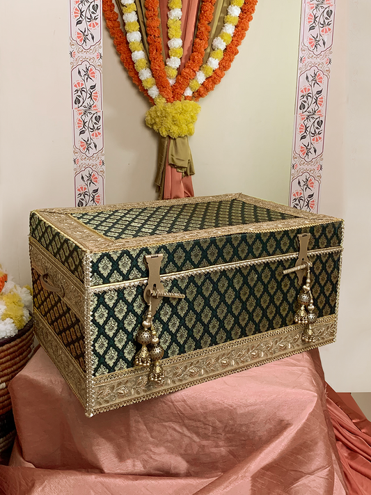 Bridal Trousseau Chest (Dark Green)
