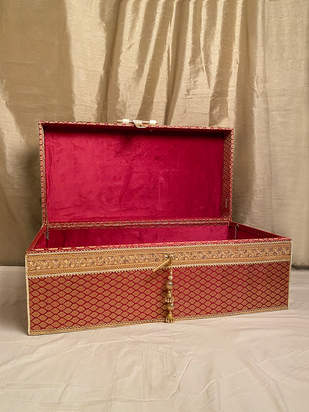 Bridal Trousseau Chest (Maroon)