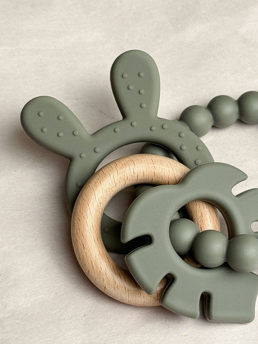 Silicone Sage Green Teether