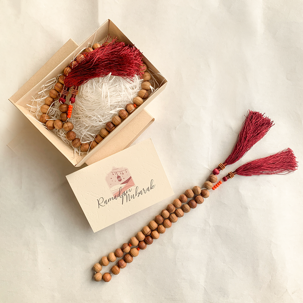 Ramadan Mubarak - Wooden Tasbeeh