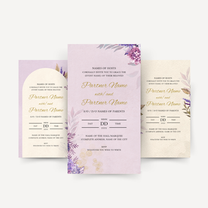 E-invite - Porcelain Terraces (Lavender)
