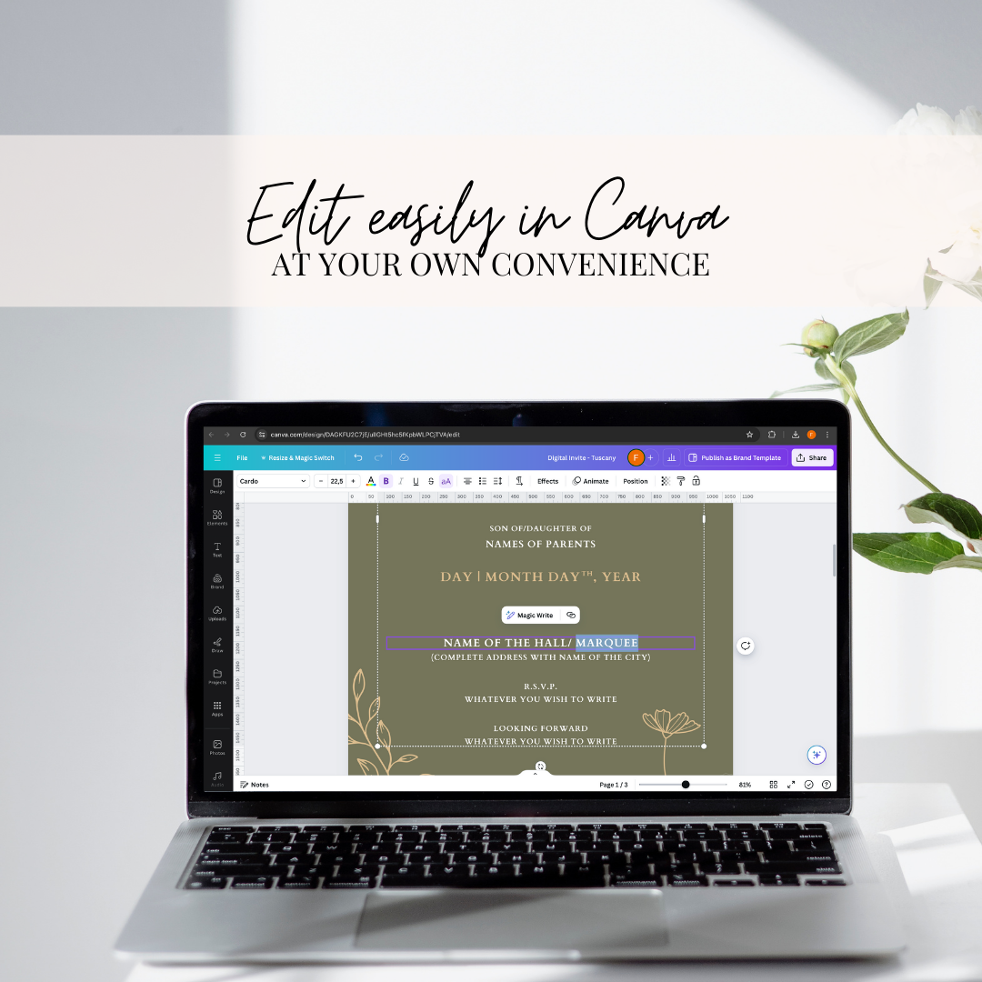 Digital Invite Bundle - Tuscany