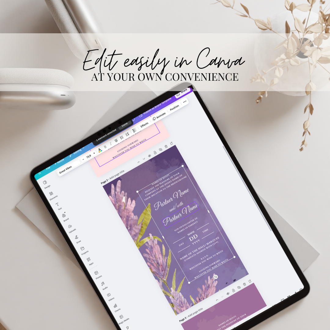 Digital Invite Bundle - Lavender Lovin'