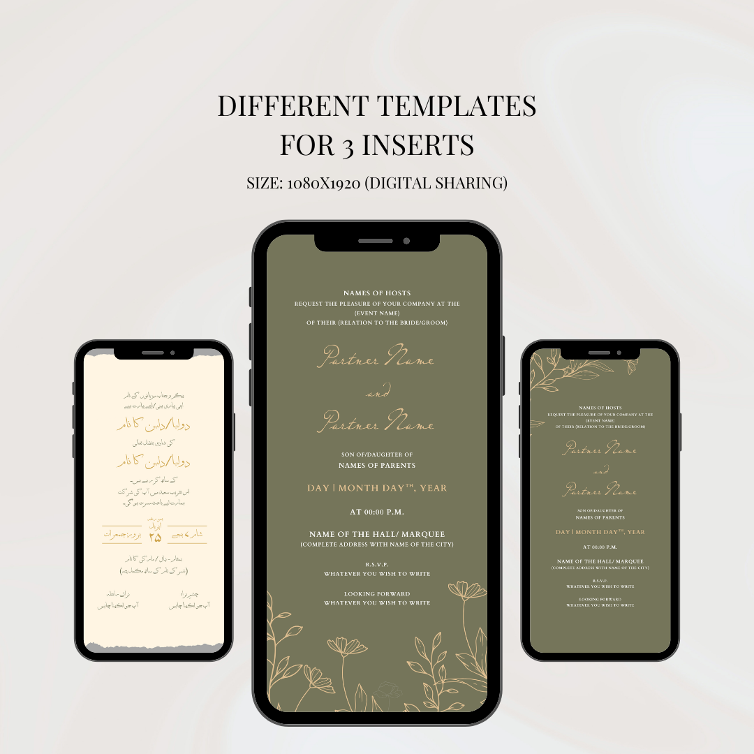 Digital Invite Bundle - Tuscany