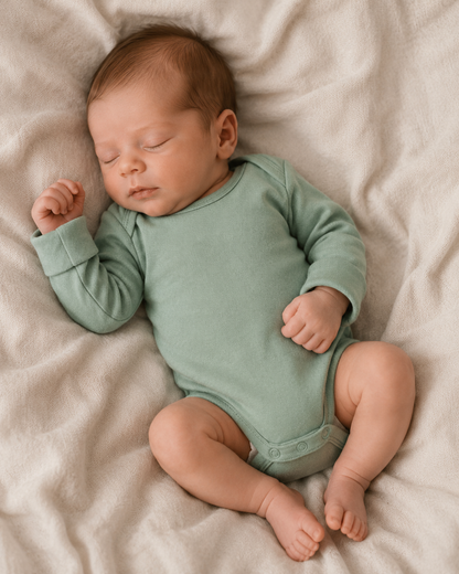 Baby Bodysuits - Full Sleeves (Green)
