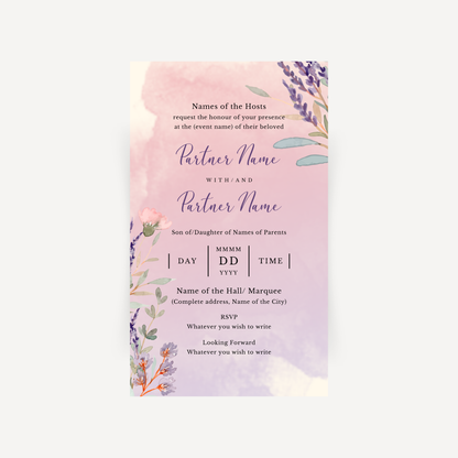 E-invite - Secret Garden
