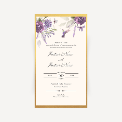 E-invite - Purple Pleasures