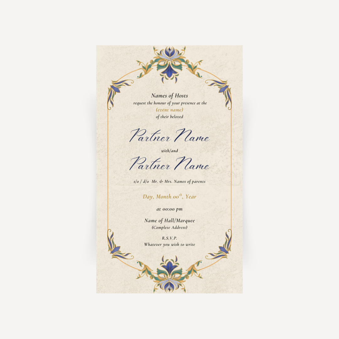 E-invite - Art Nouveau