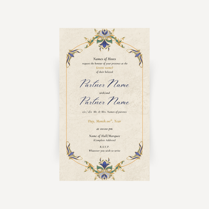 E-invite - Art Nouveau