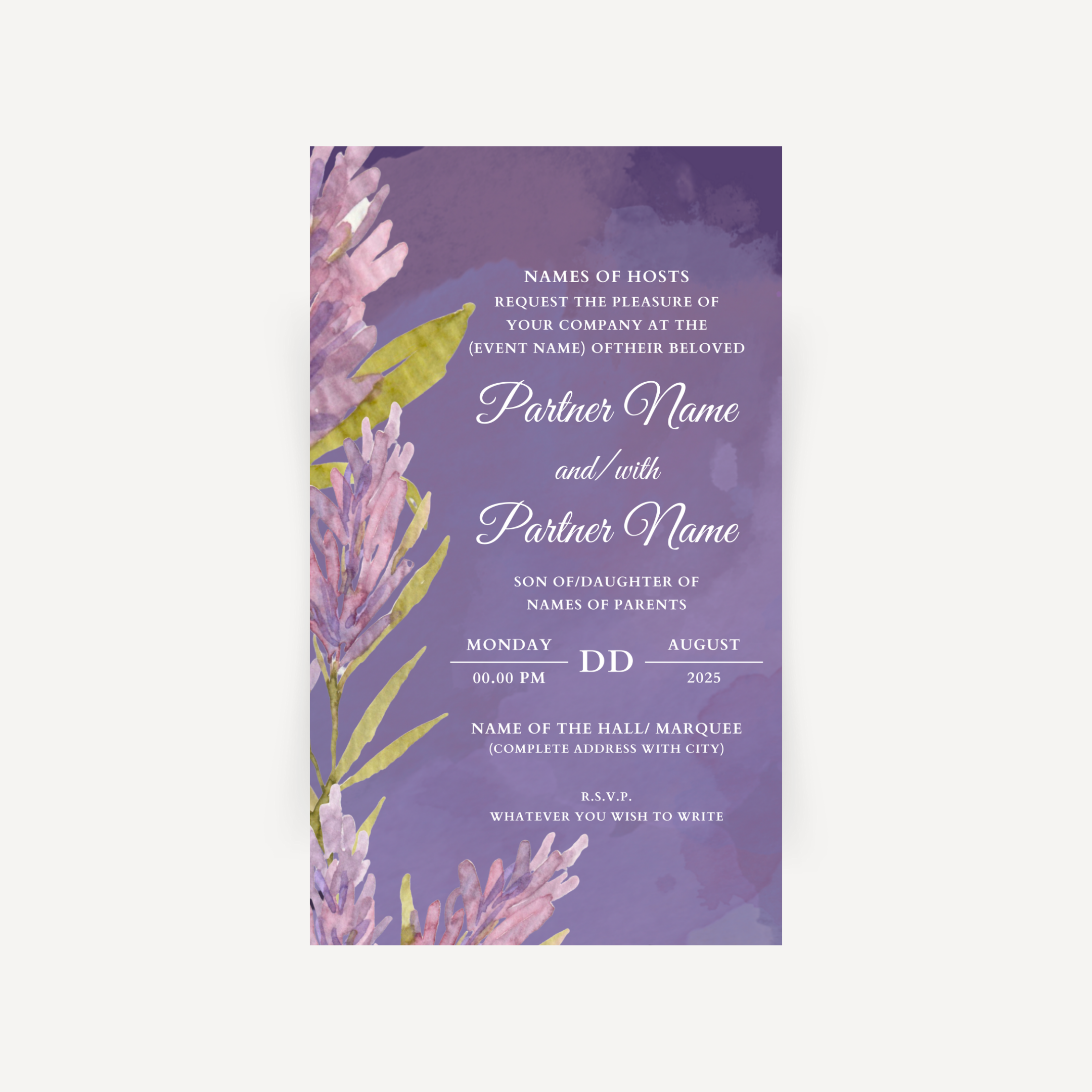 E-invite - Lavender Lovin'