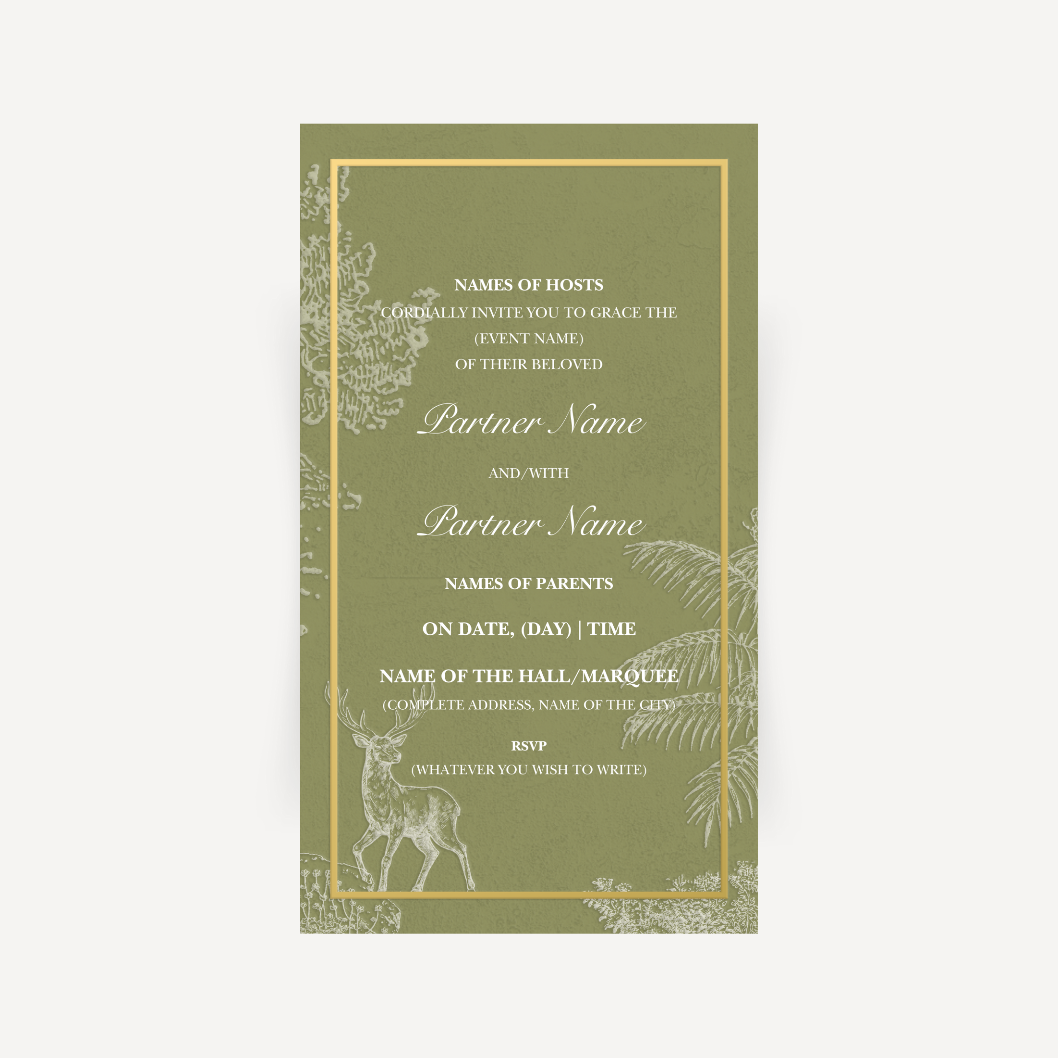 E-invite - Woodland Grace