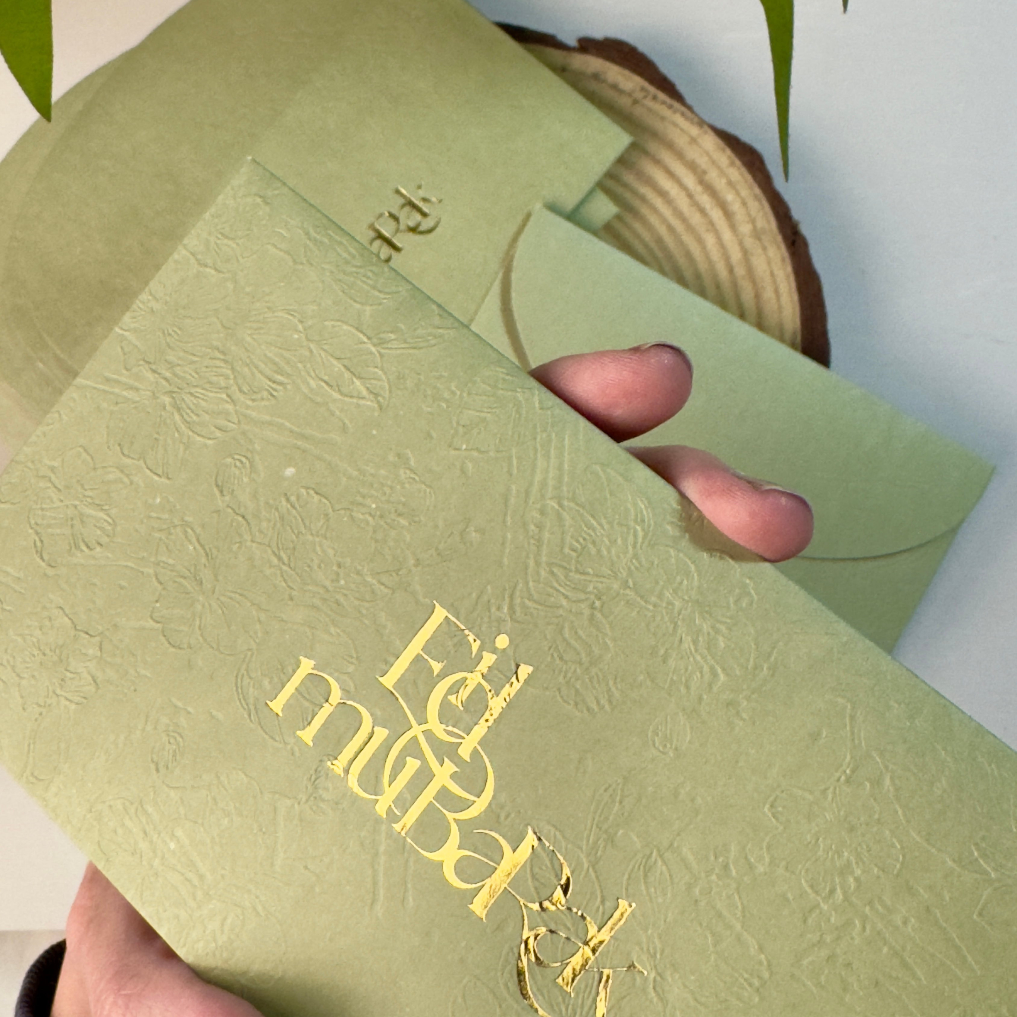 Eid Mubarak - Olive (Pack of 5)