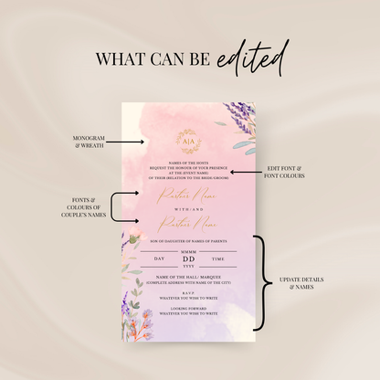 Digital Invite Bundle - Secret Garden