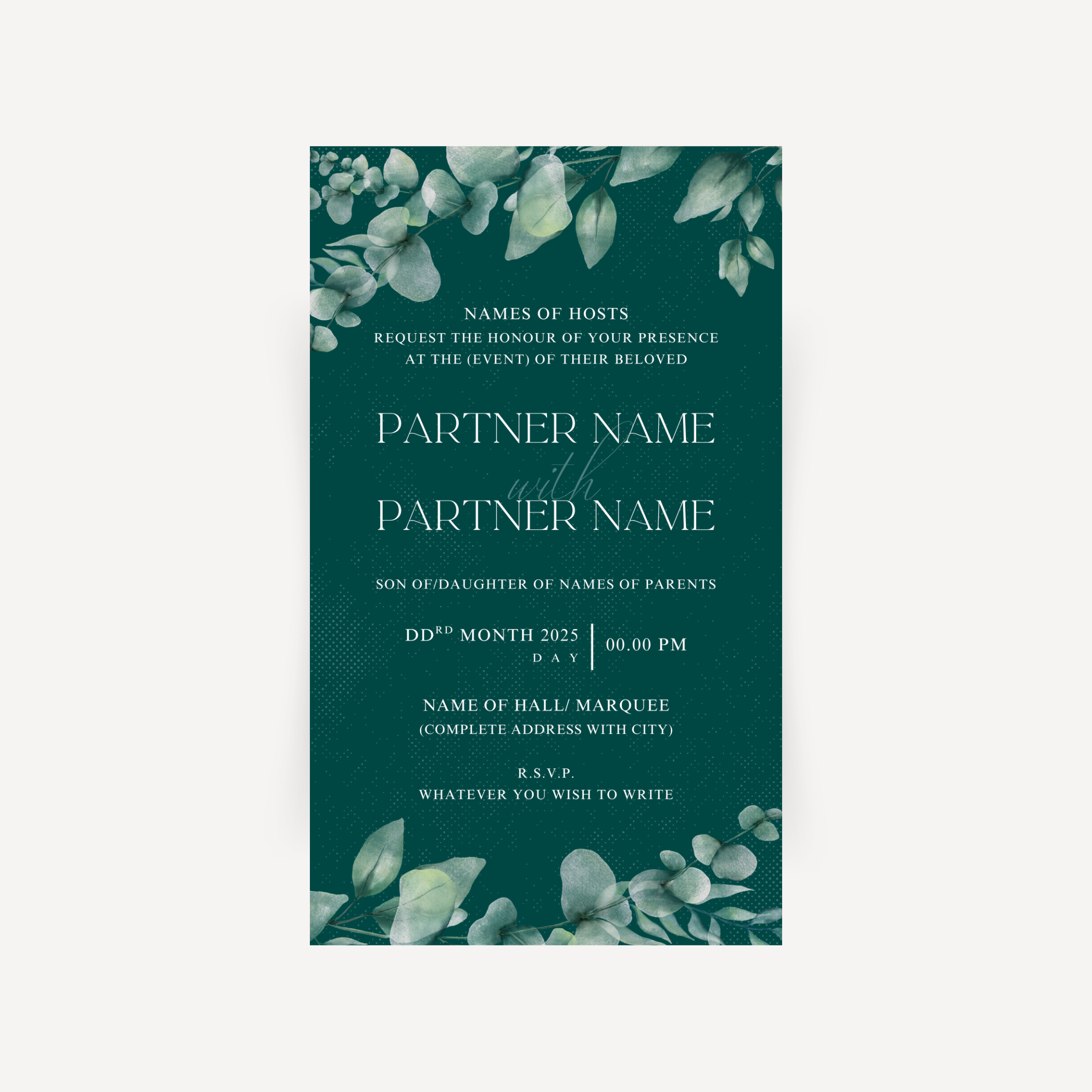 E-invite - Olive