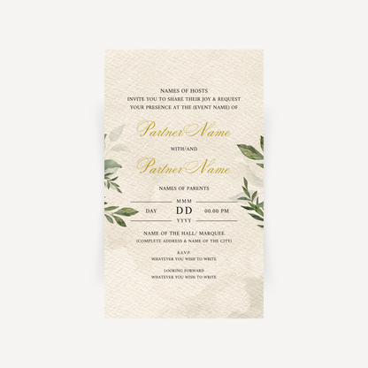 E-invite - Porcelain Terraces (Mint Green)