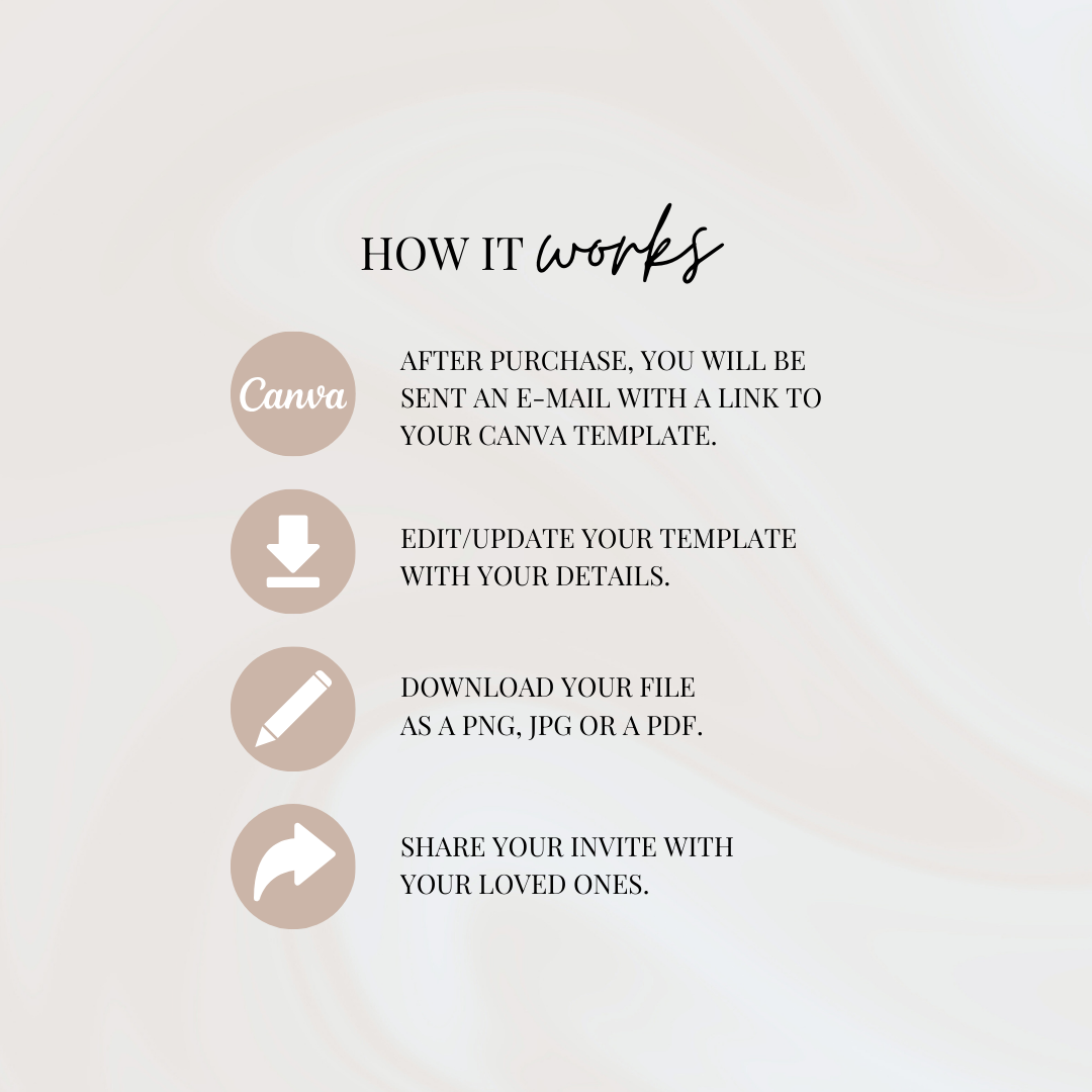 Digital Invite Bundle - Tuscany