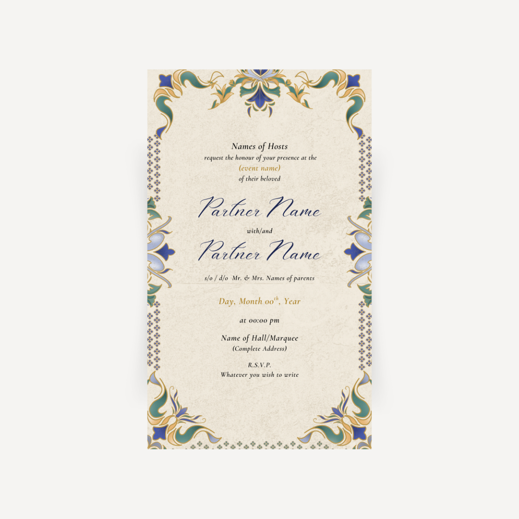 E-invite - Art Nouveau