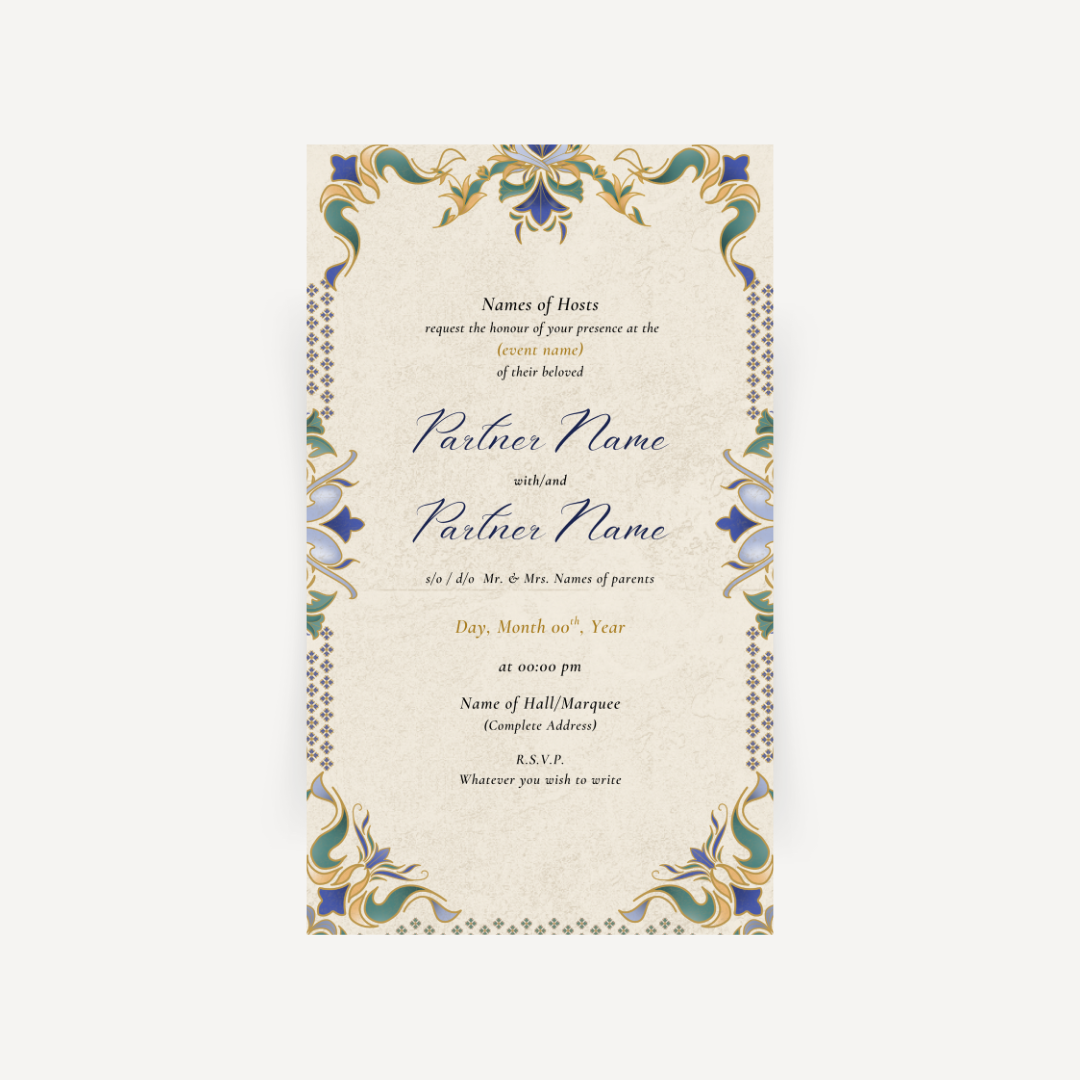 E-invite - Art Nouveau