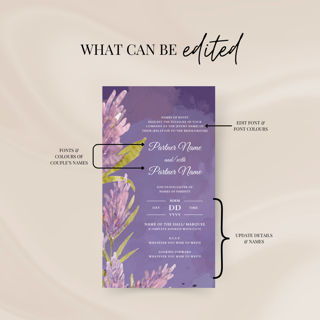 Digital Invite Bundle - Lavender Lovin'