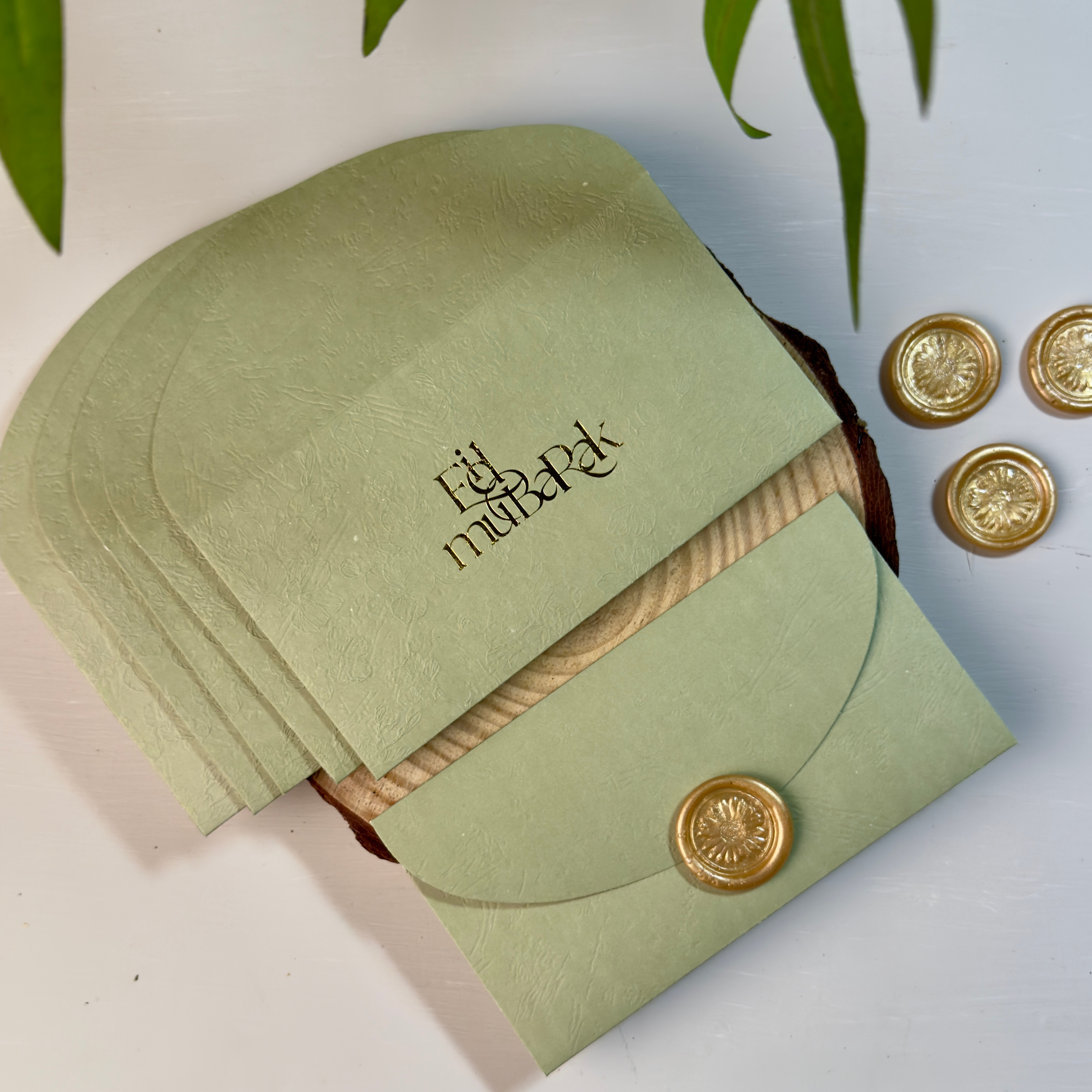 Eid Mubarak - Olive (Pack of 5)