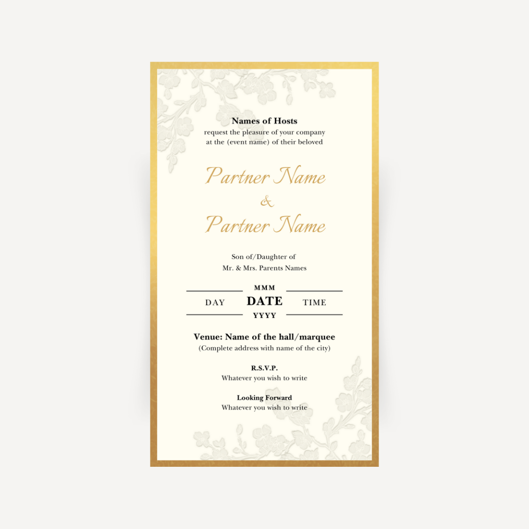 E-invite - Tranquil Allure