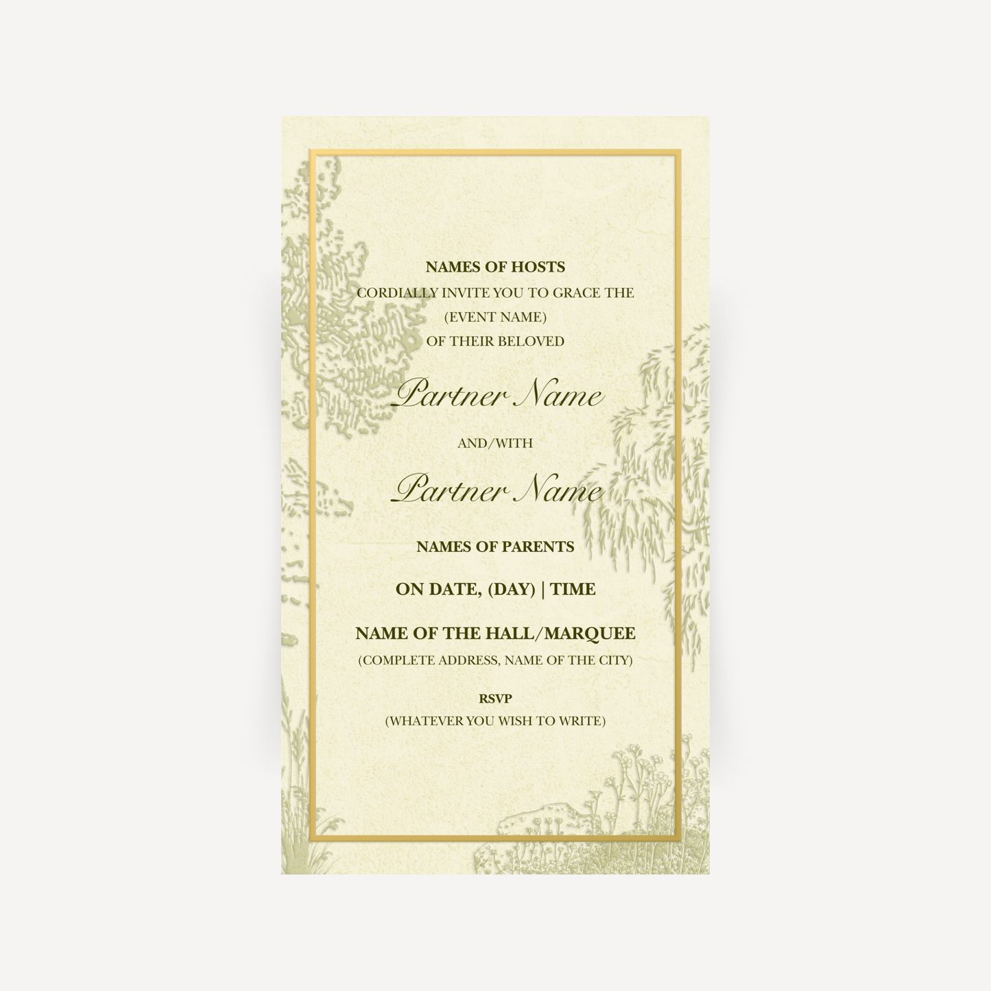 E-invite - Woodland Grace