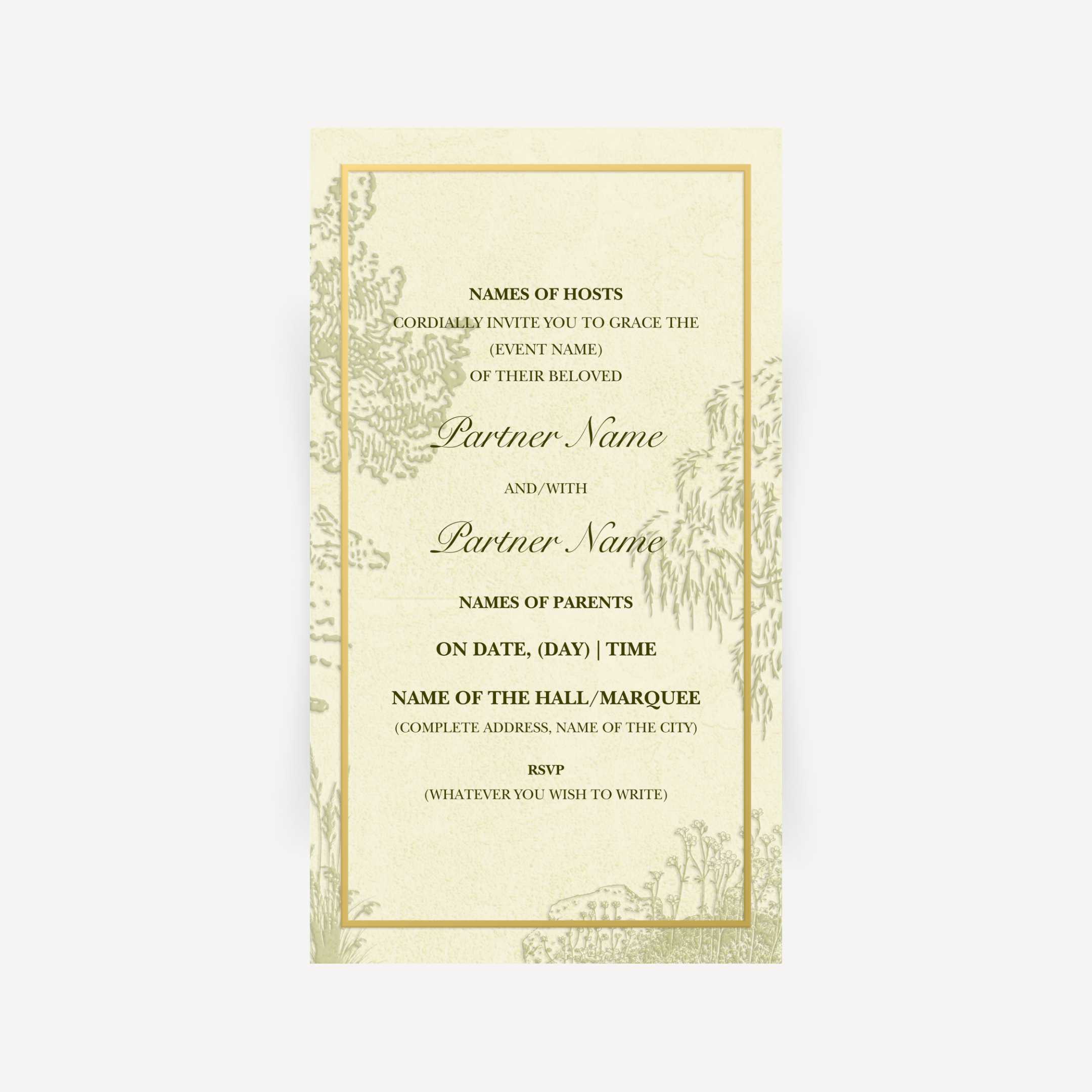 E-invite - Woodland Grace