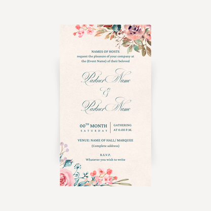 E-invite - Botanical Wonderland