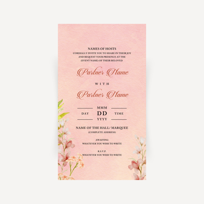 E-invite - Wild Flowers