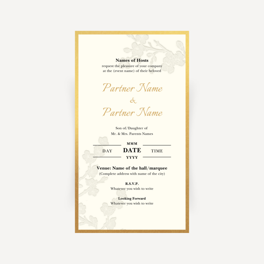 E-invite - Tranquil Allure