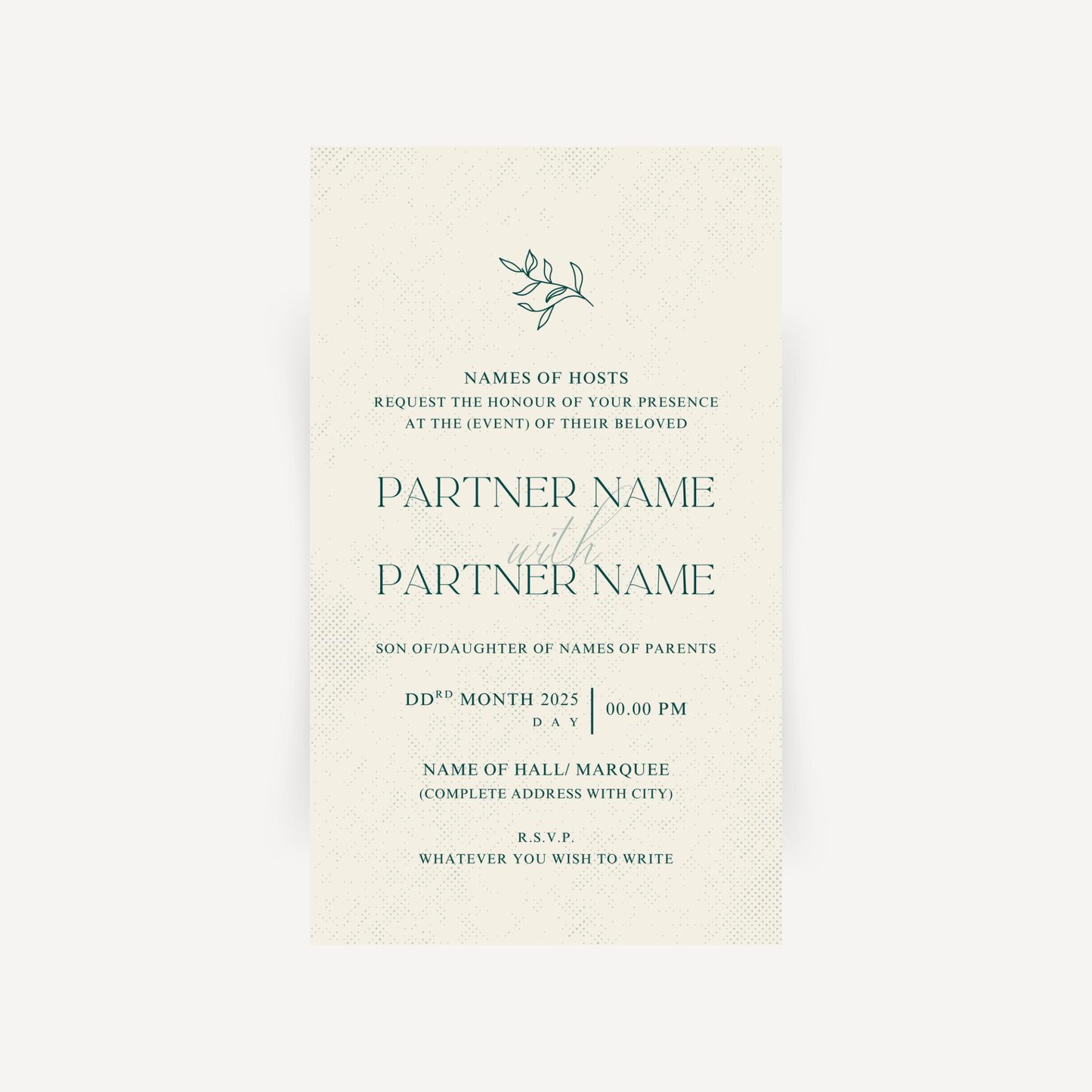 E-invite - Olive