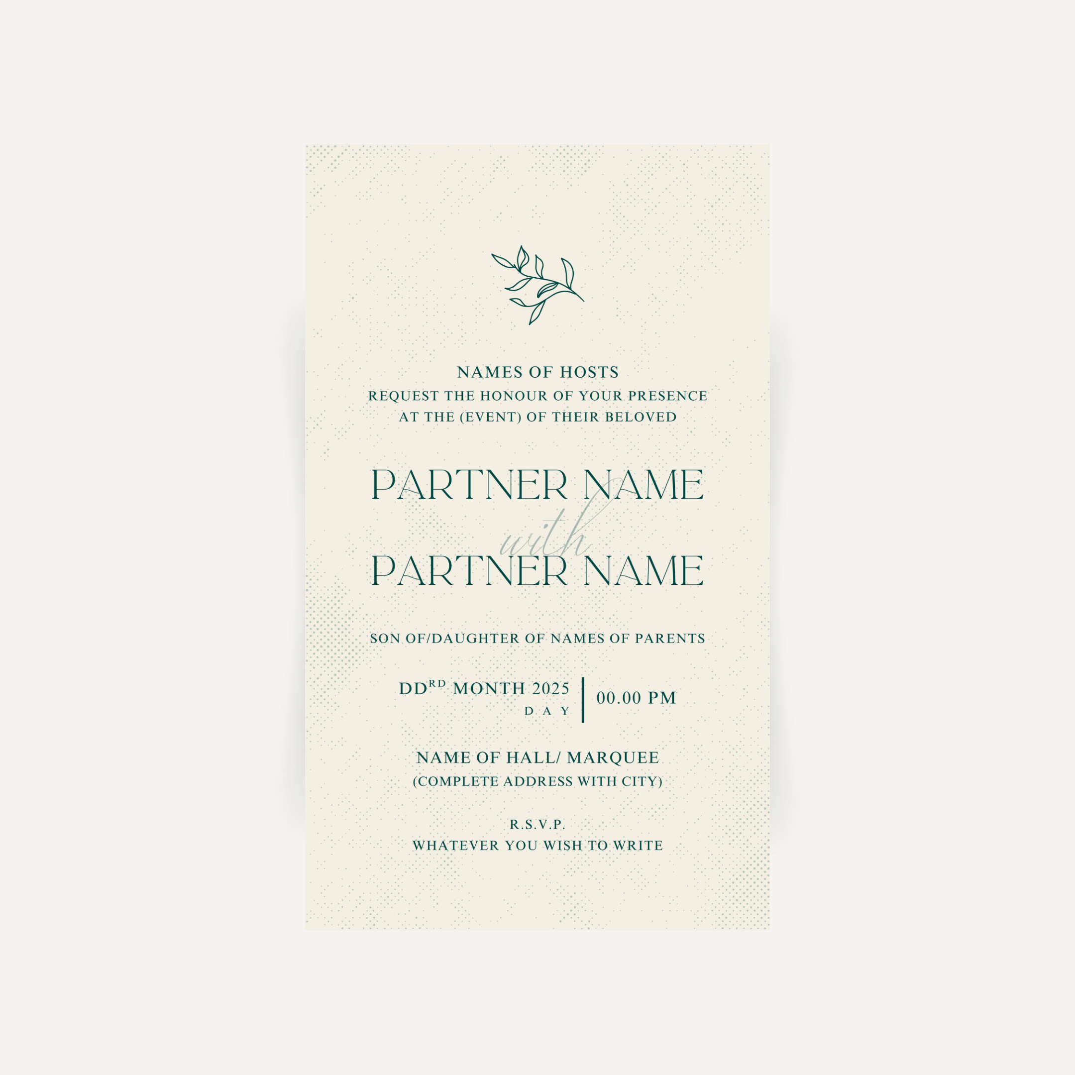 E-invite - Olive