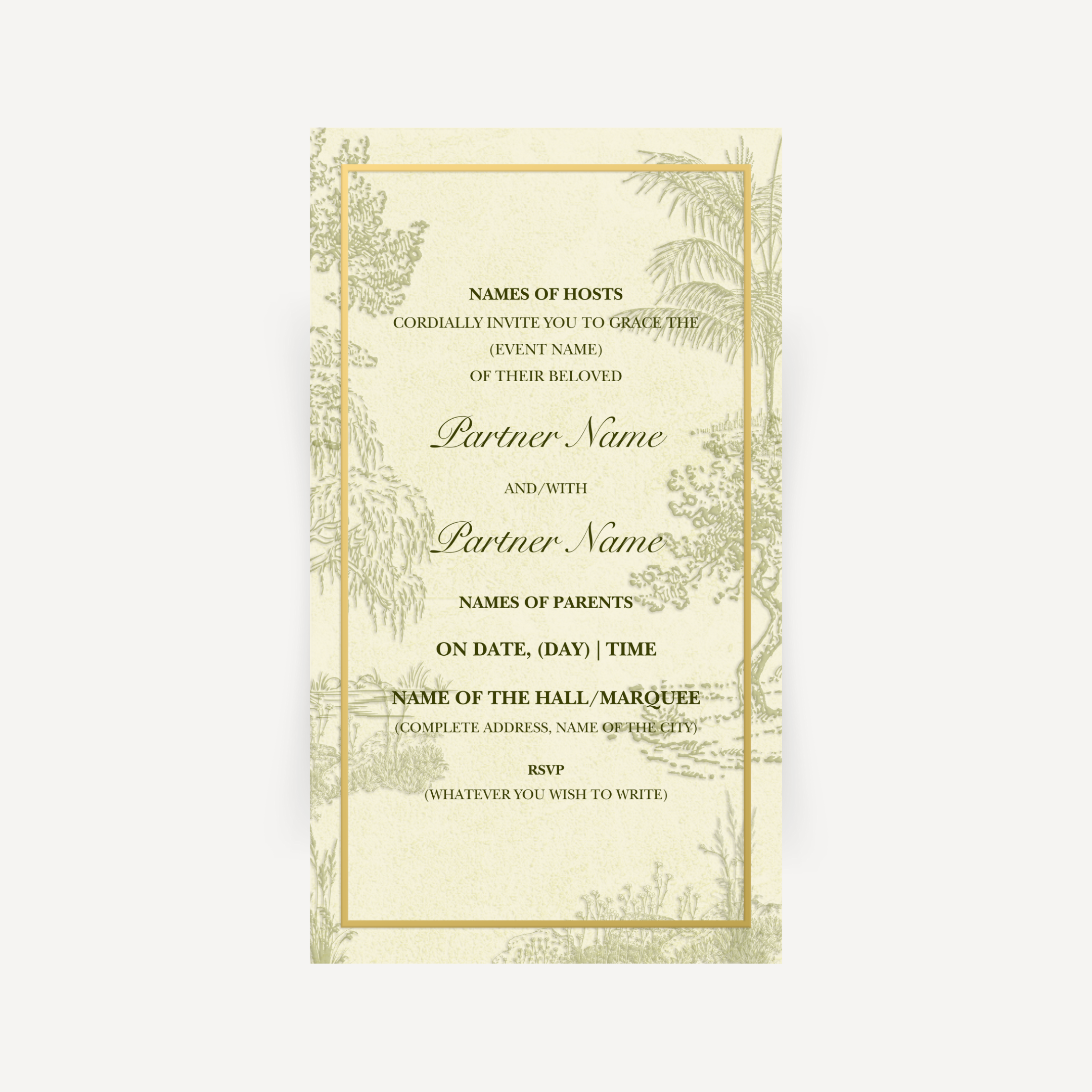 E-invite - Woodland Grace