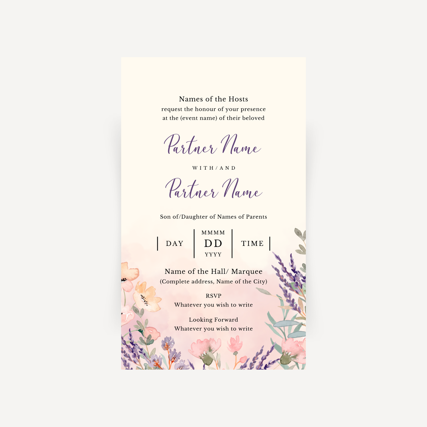E-invite - Secret Garden