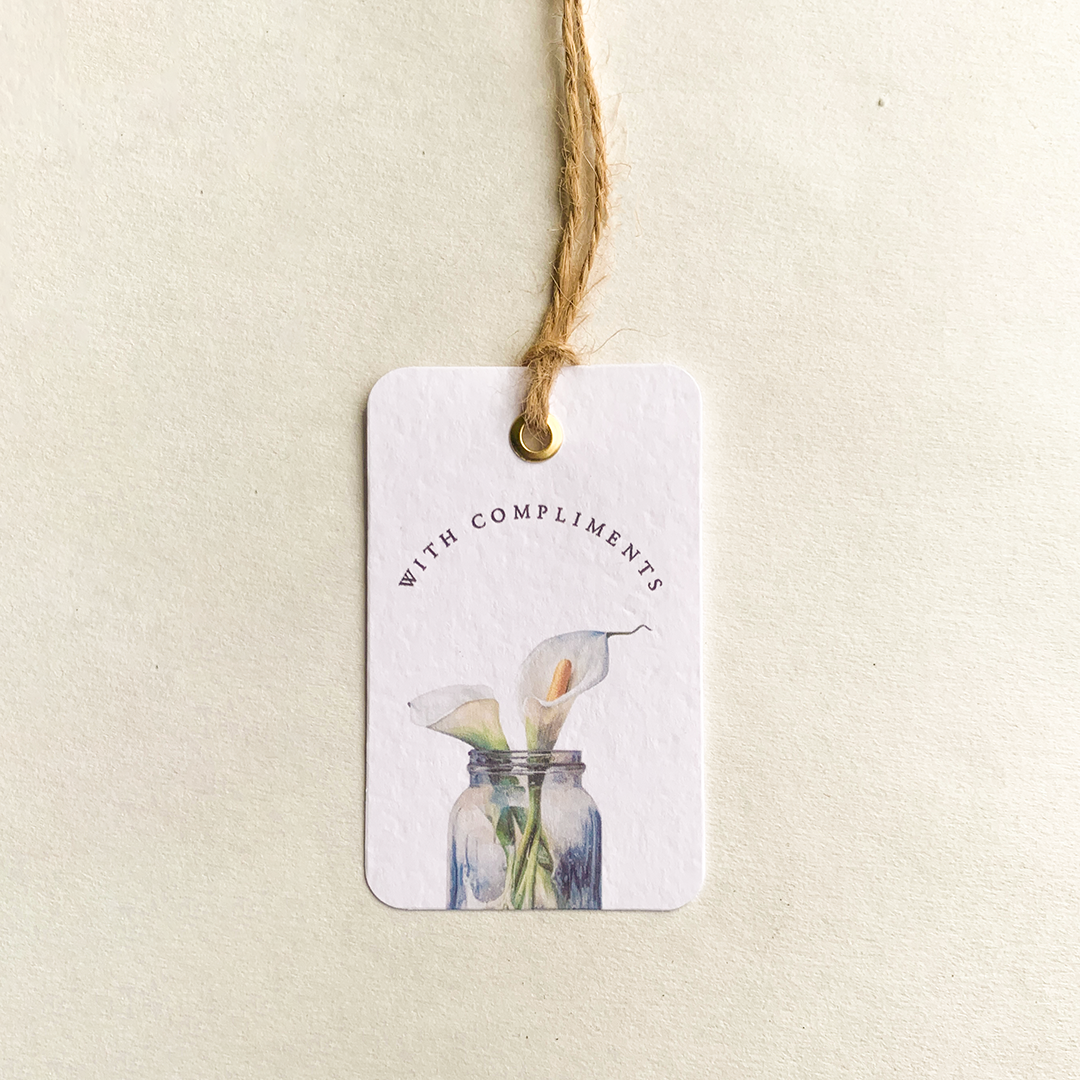 Floral Tags with Jute String