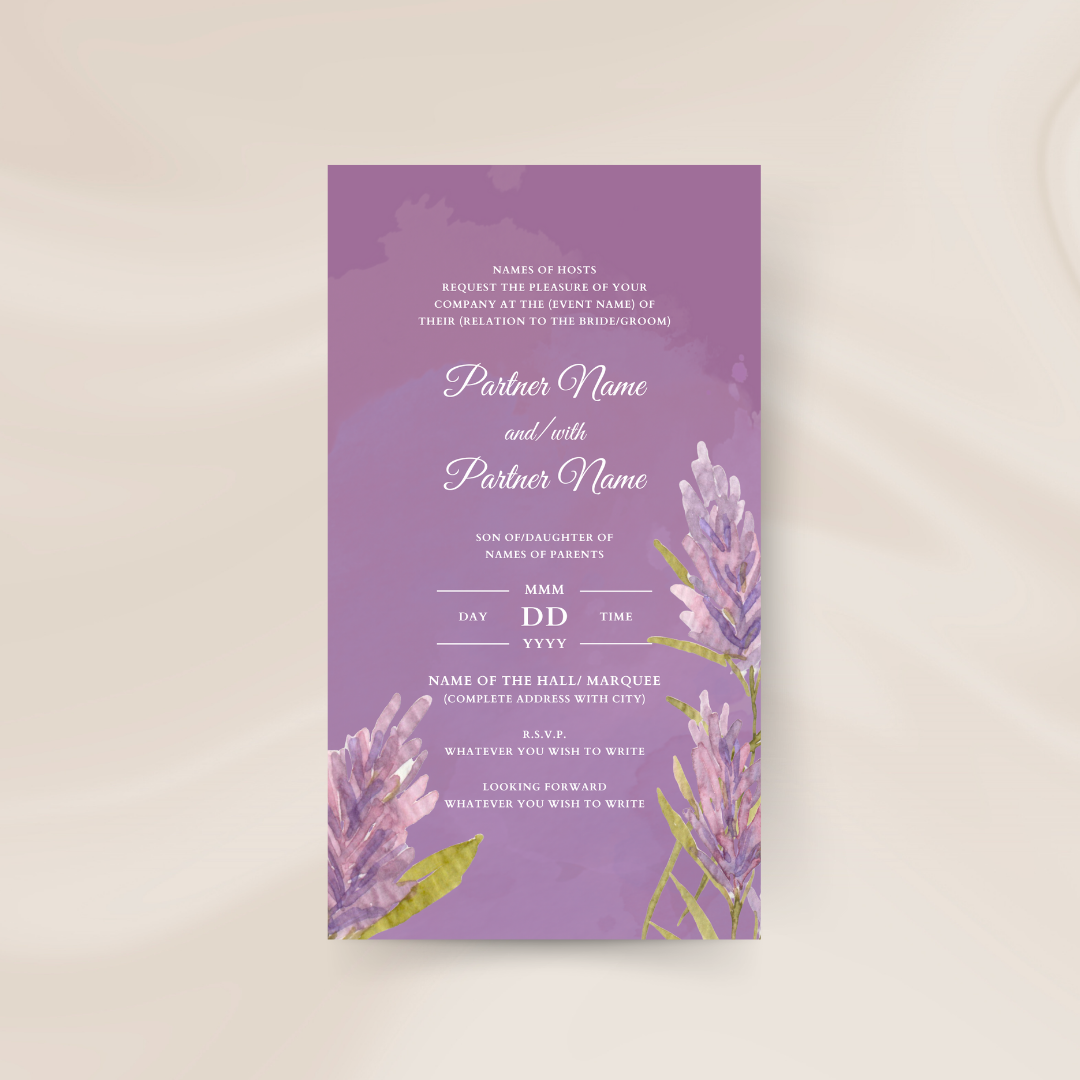 Digital Invite Bundle - Lavender Lovin'