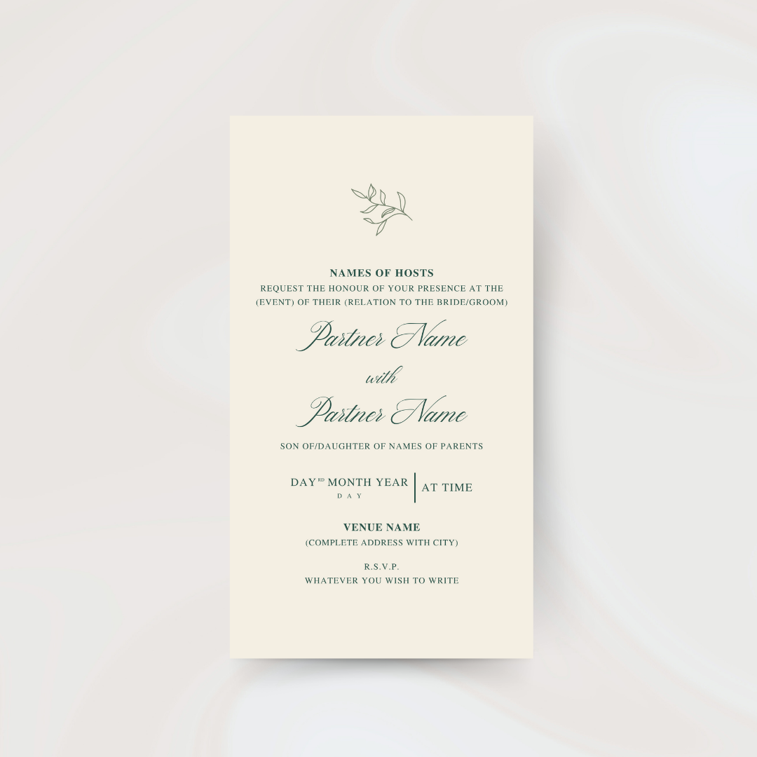 Digital Invite Bundle - Olive