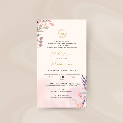 Digital Invite Bundle - Secret Garden