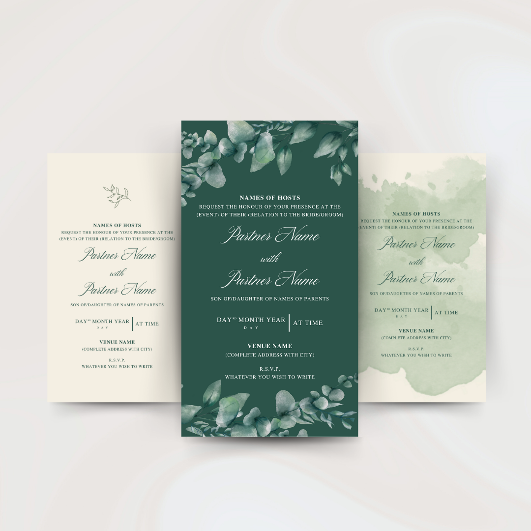 Digital Invite Bundle - Olive