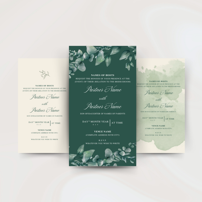 Digital Invite Bundle - Olive