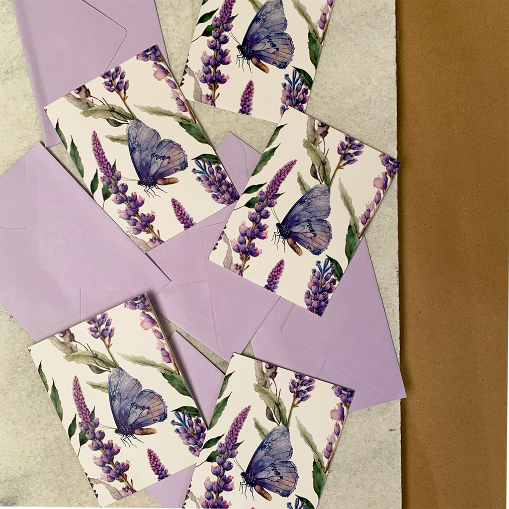 Butterflies (5 Notecards + Envelopes)