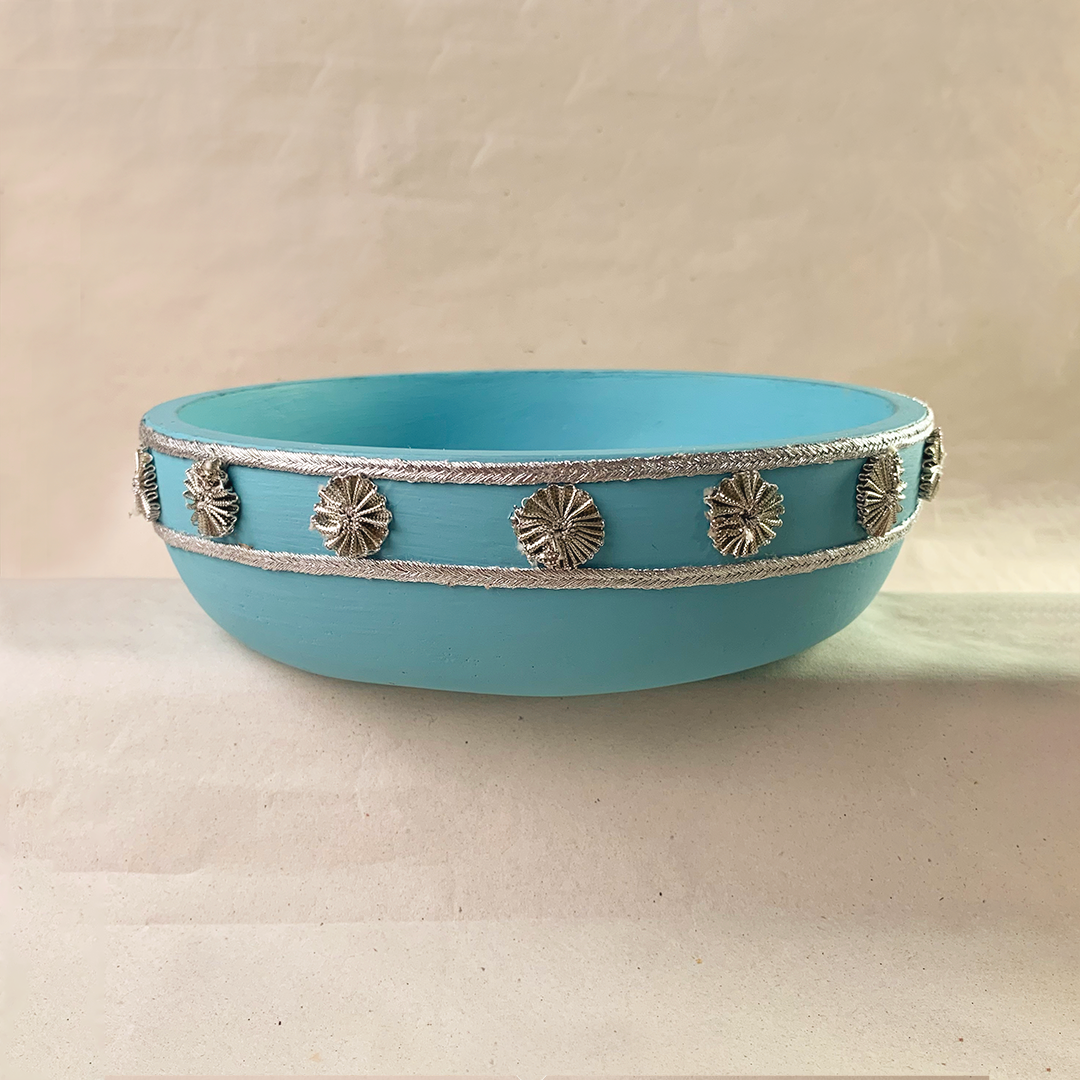 Soft Blue Large Bowl 8"